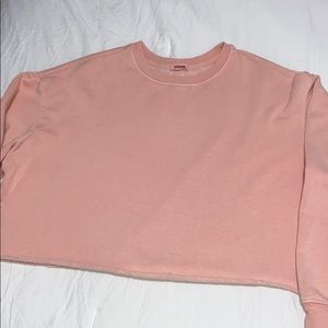 pink sweatshirt